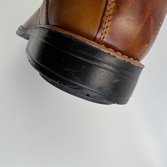 Sandro Moscoloni Tan Ambrose Size 12 Slip On Mens Leather Shoes Width D - Picture 9 of 12